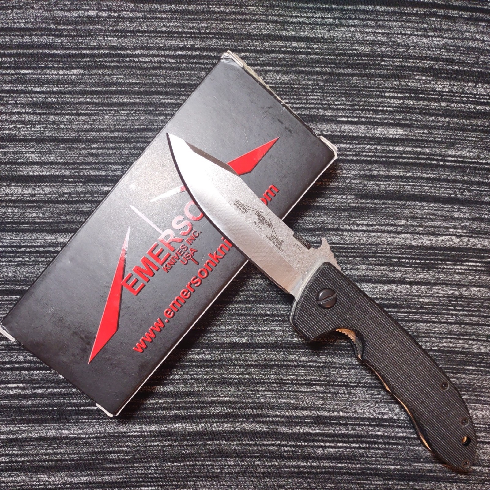 🔥2014 Emerson Horseman Mini CQC-8 154CM USA Made G10 Scales Titanium liner🇺🇸 🔥2014 Emerson Horseman Mini CQC-8 154CM USA Made G10 Scales Titanium liner🇺🇸