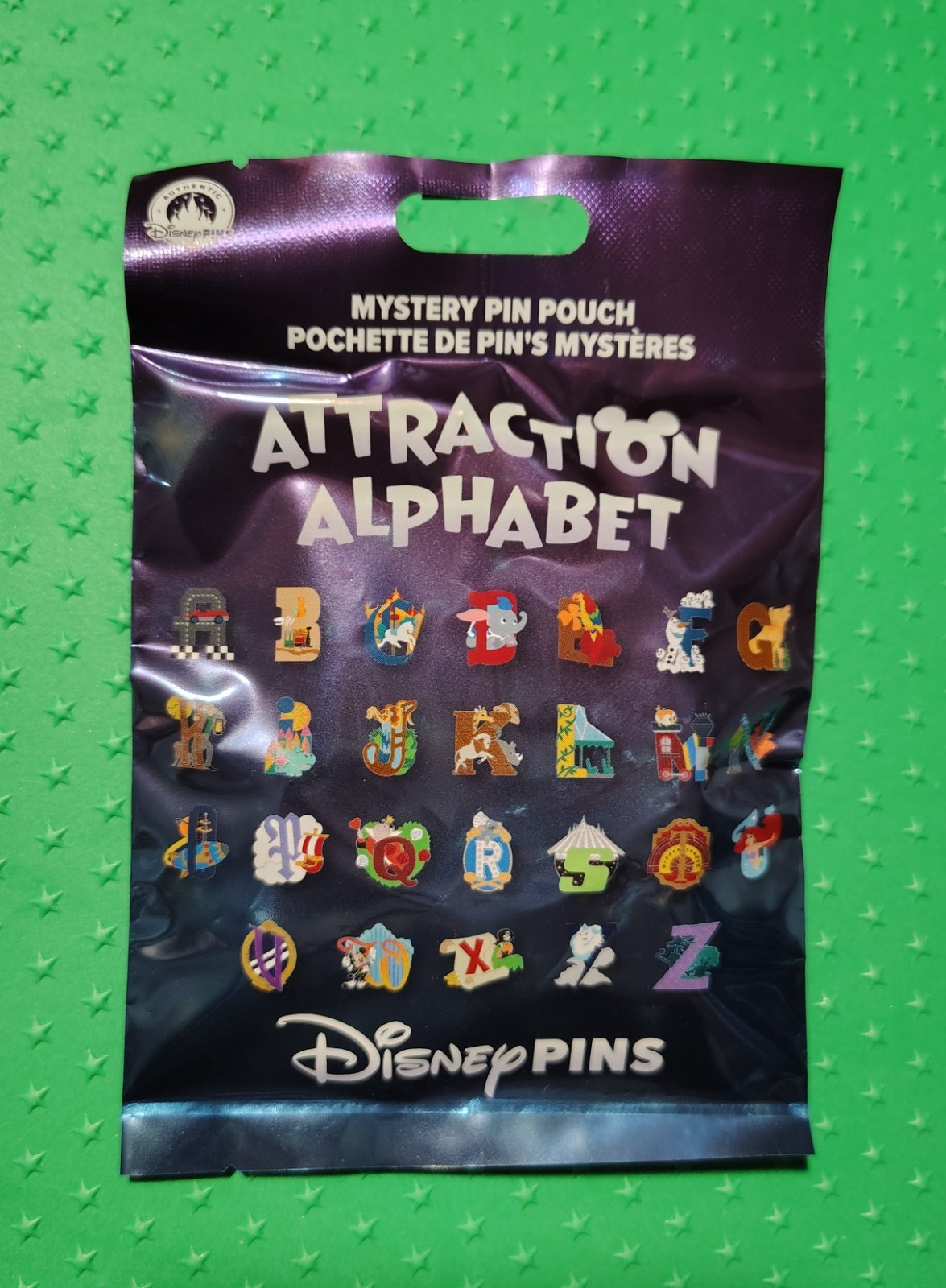 Disney Parks Letter Pin A2Z A-2-Z Attraction Alphabet Letters Mystery Bag Pins Disney Parks Letter Pin A2Z A-2-Z Attraction Alphabet Letters Mystery Bag Pins