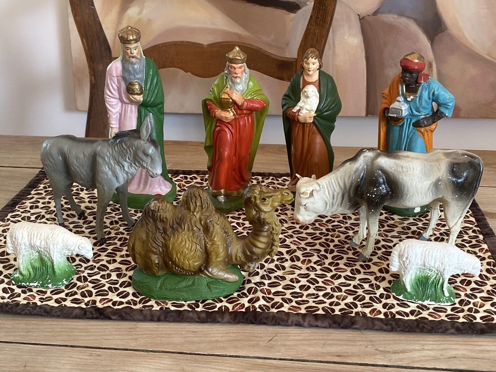 Vintage Nativity  Figures Lot 9