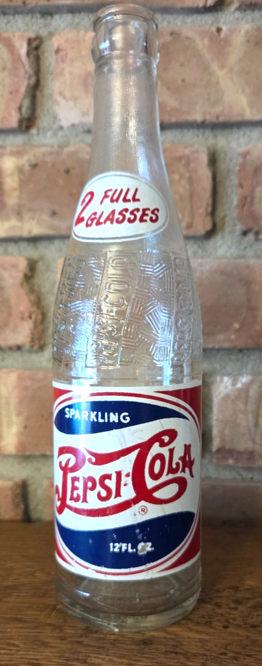 VINTAGE ACL RED WHITE & BLUE PEPSI COLA SODA BOTTLE ROANOKE, VA. 12 OZ. VINTAGE ACL RED WHITE & BLUE PEPSI COLA SODA BOTTLE ROANOKE, VA. 12 OZ.