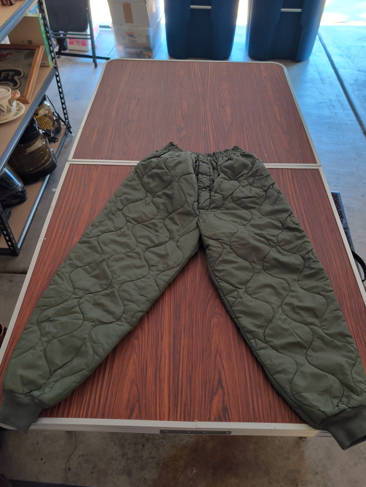 VTG CWU-9/P Quilted Flyers Trousers Liner Size Large 1975