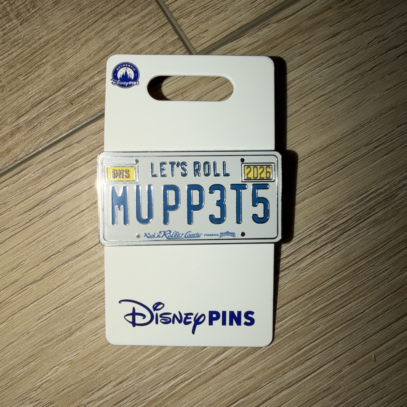 Disney Parks 2026 WDW Muppets Rock n Roller Coaster License Plate Pin