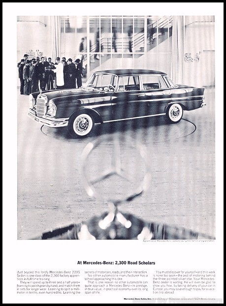 1963 1964 Mercedes Benz 220S Vintage Advertisement Print Art Car Ad J117 1963 1964 Mercedes Benz 220S Vintage Advertisement Print Art Car Ad J117