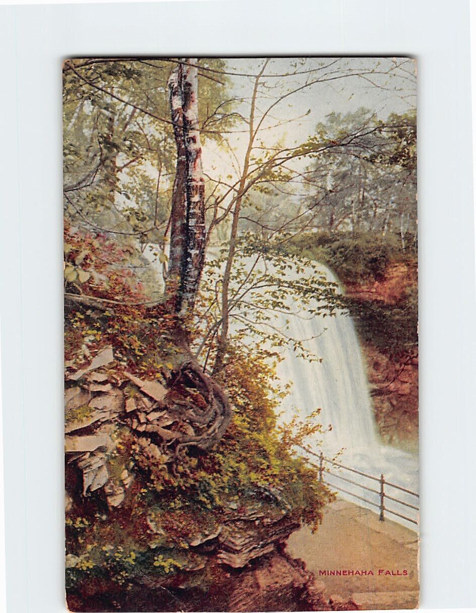 Postcard Minnehaha Falls Minnesota USA