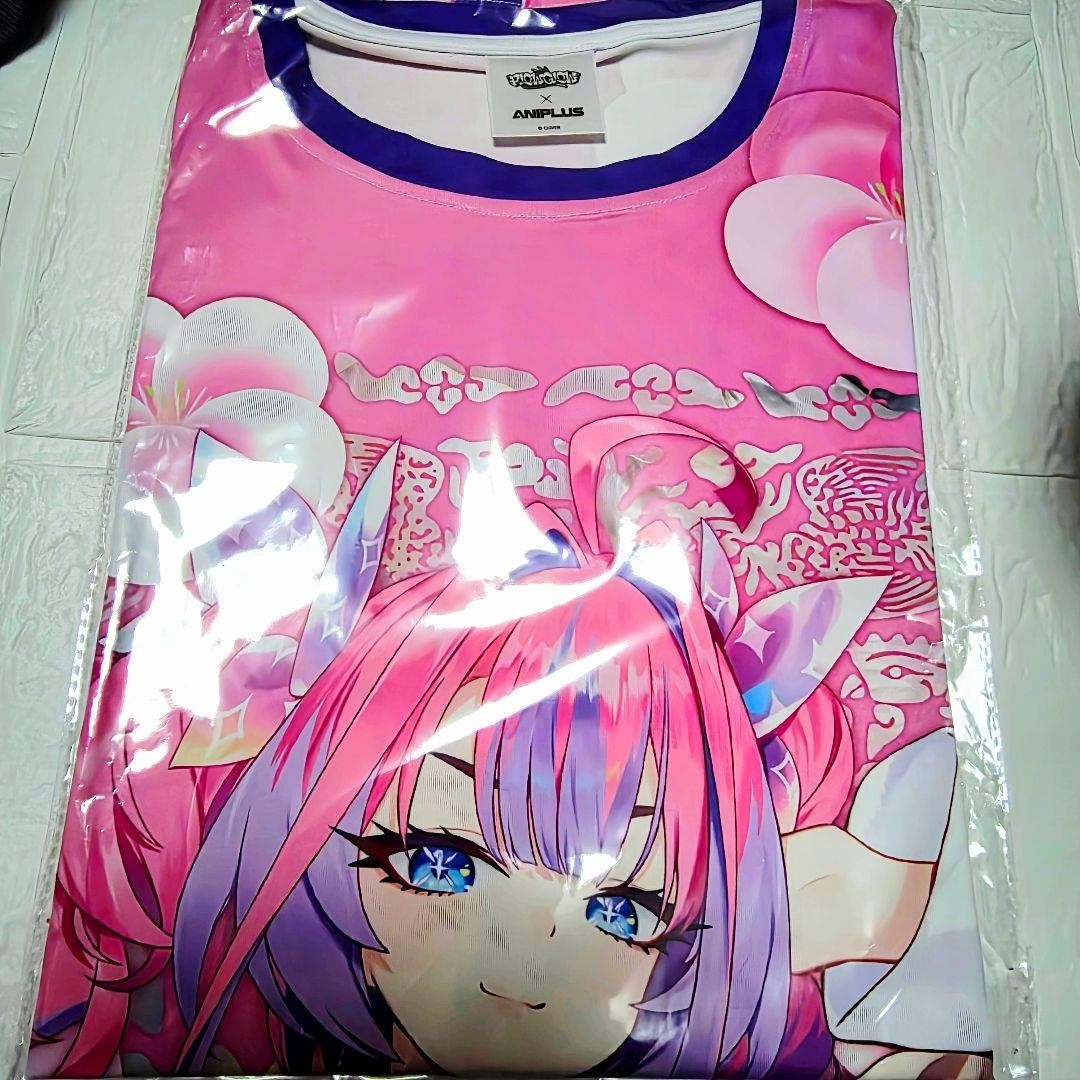 Hololive Kikirara Vivi Korea ANIPLUS T-shirts Free size NEW
