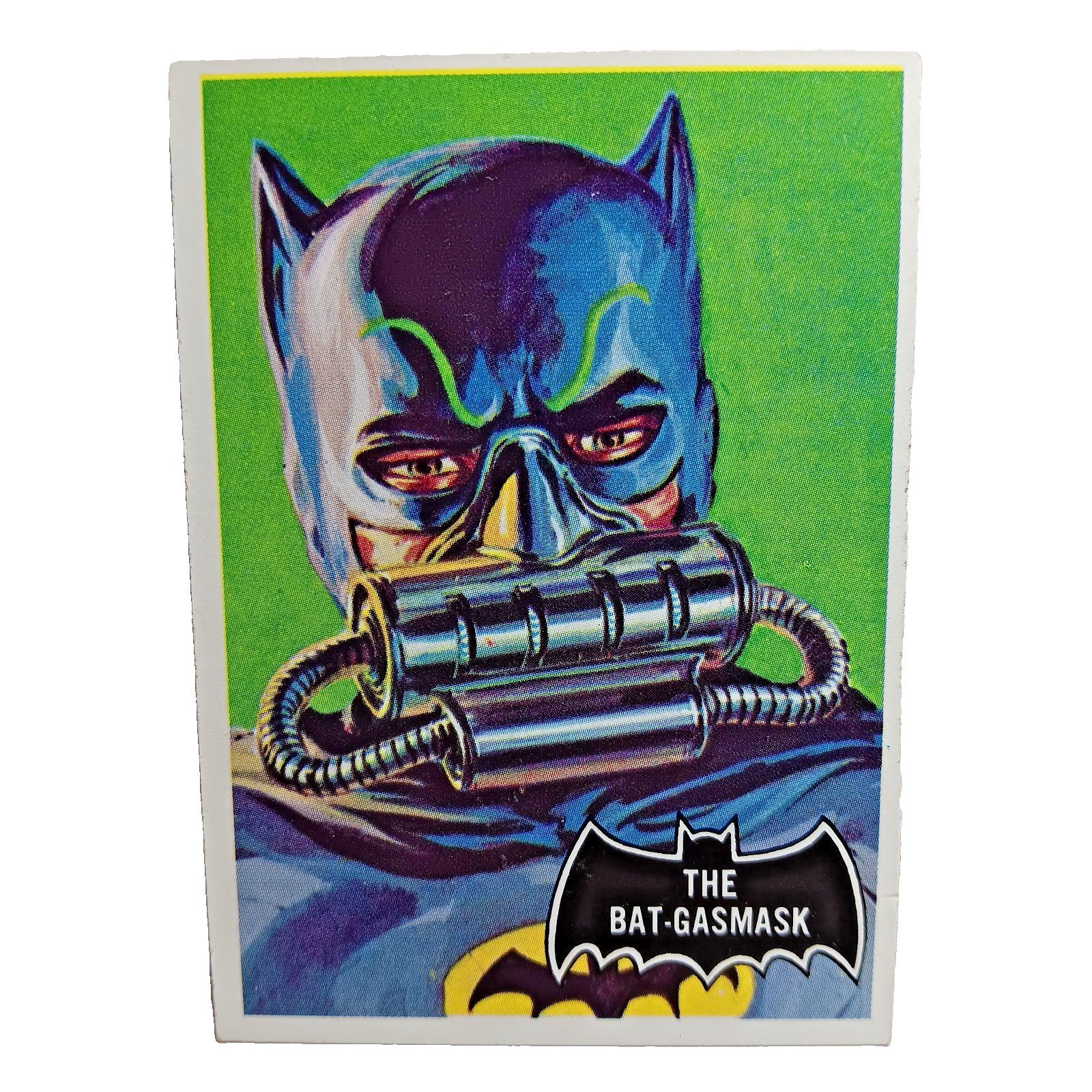 Vintage 1966 Batman Black Bat # 43 The Bat Gasmask Trading Card