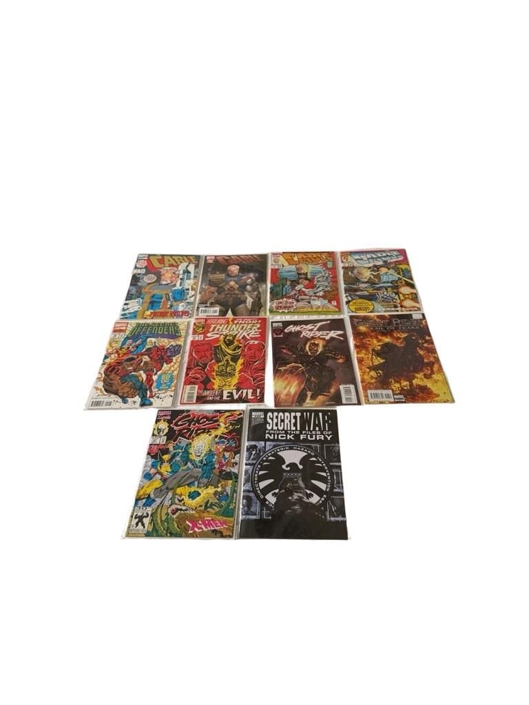 Marvel Comic Mix Lot of 10: Ghost Rider, Cable, Nick Fury, Thunderstrike, Secret Marvel Comic Mix Lot of 10: Ghost Rider, Cable, Nick Fury, Thunderstrike, Secret
