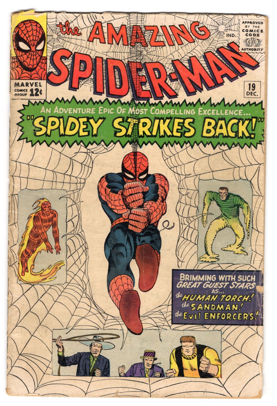 Amazing Spider-Man 19 1964 Marvel Comics G/VG 3.0 Sandman 1st App Mac Gargan