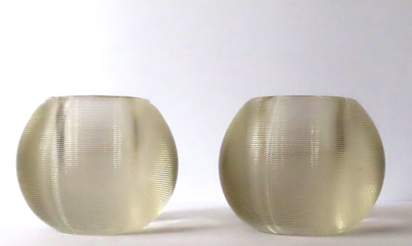 Antique Edwardian Ribbed Glass Match Strikers - 3