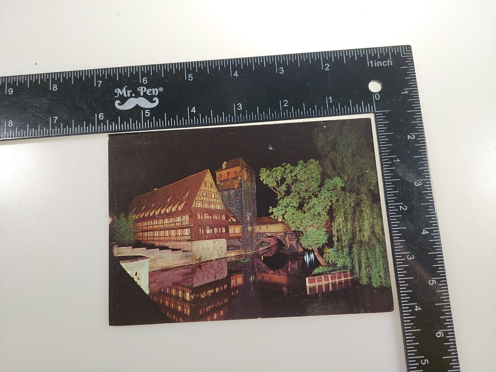 nurnberg Germany River Postcard Vintage (B) 