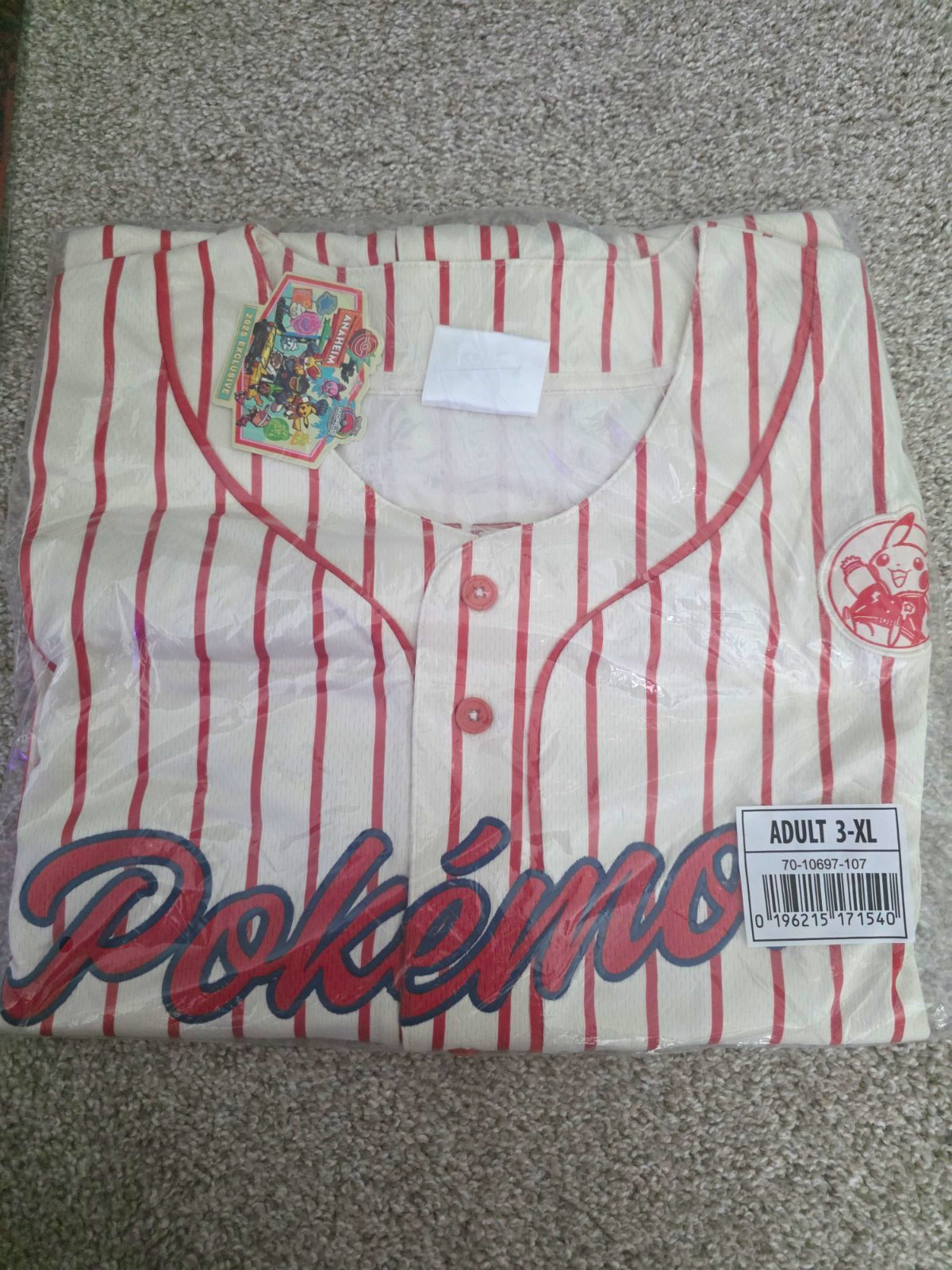 2025 Pokemon Worlds Anaheim Jersey 3XL