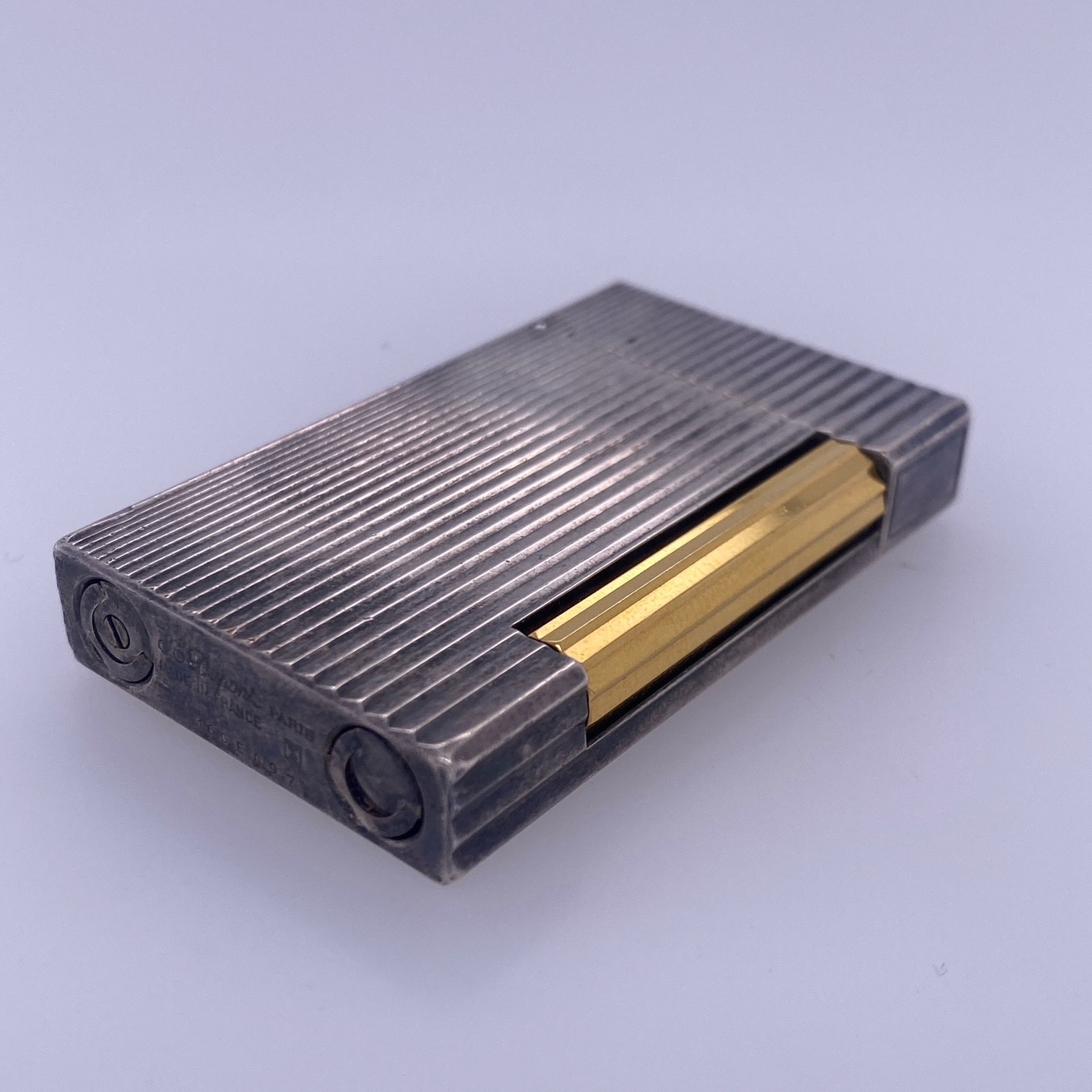 Vintage S.T. Dupont D-Line Duotone Lighter Vintage S.T. Dupont D-Line Duotone Lighter