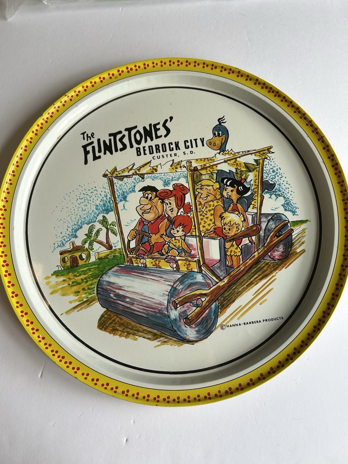 Vintage Hanna Barbera The Flintstones Tray Vintage Hanna Barbera The Flintstones Tray