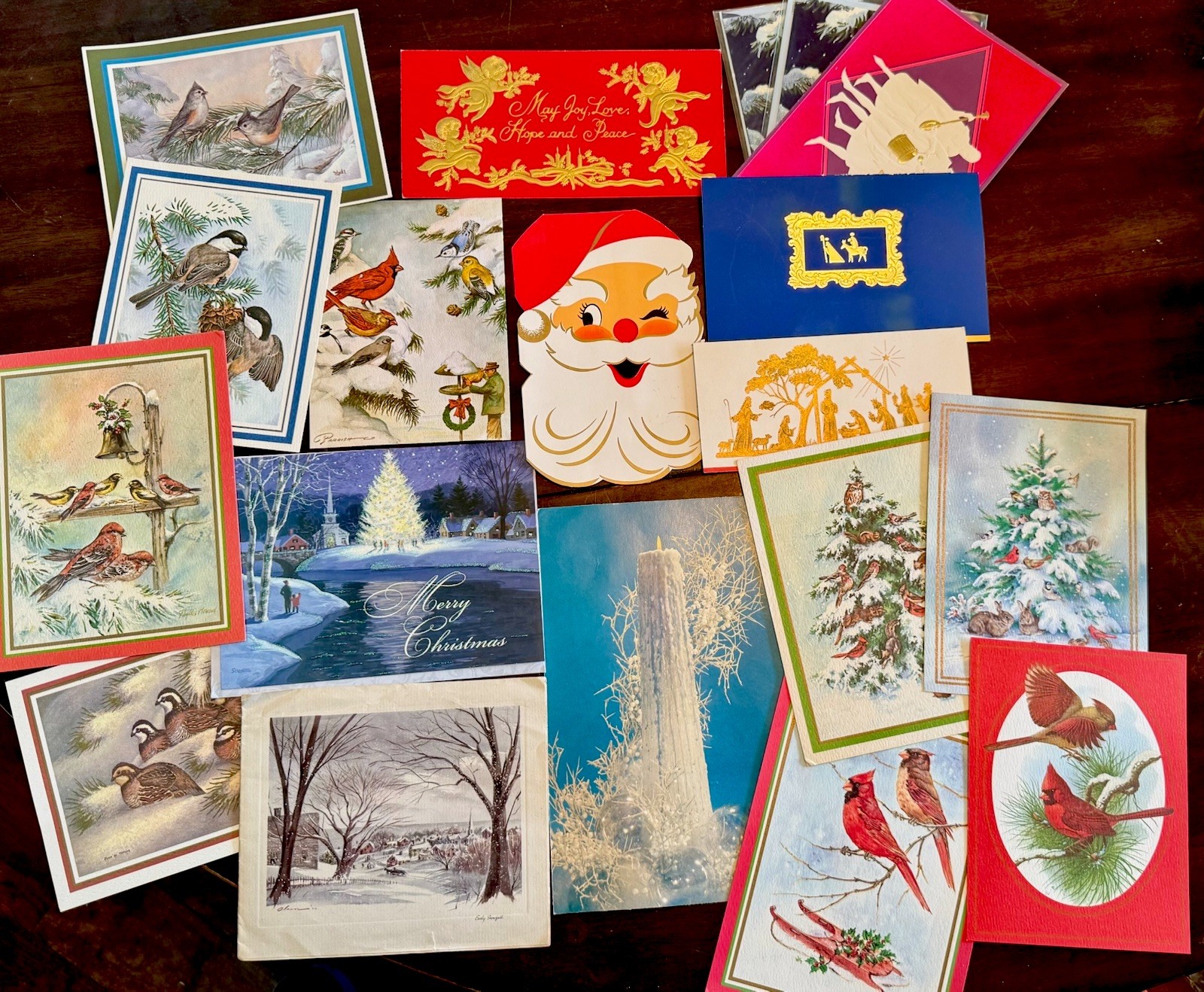 Vintage 1940s- Onward Holiday Ephemera Lot of 20 Christmas Cards, Pages, Etc. Vintage 1940s- Onward Holiday Ephemera Lot of 20 Christmas Cards, Pages, Etc.