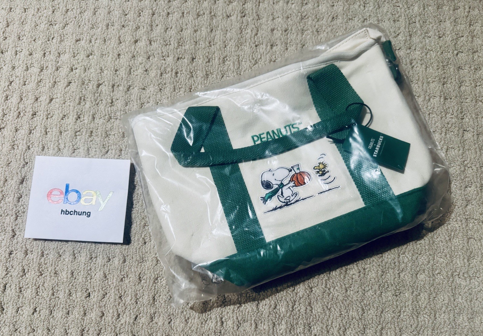 Brand New 2026 Starbucks X Peanuts Snoopy Mini Tote 