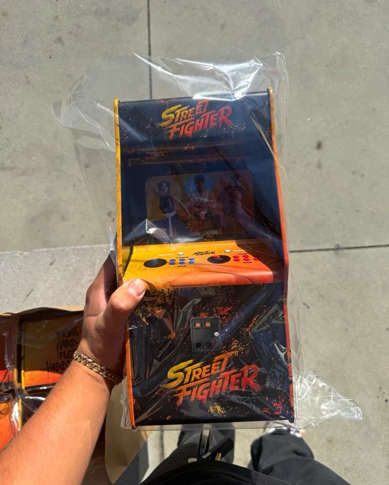 Capcom Street Fighter 2026 Movie Mini Arcade Machine Popcorn Bucket Ships Now