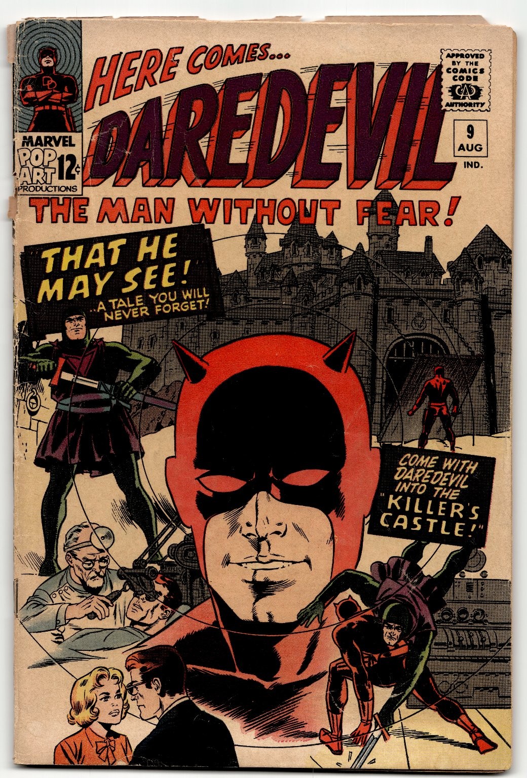 Daredevil #9 Marvel Comics Silver Age 1965 Man Without Fear