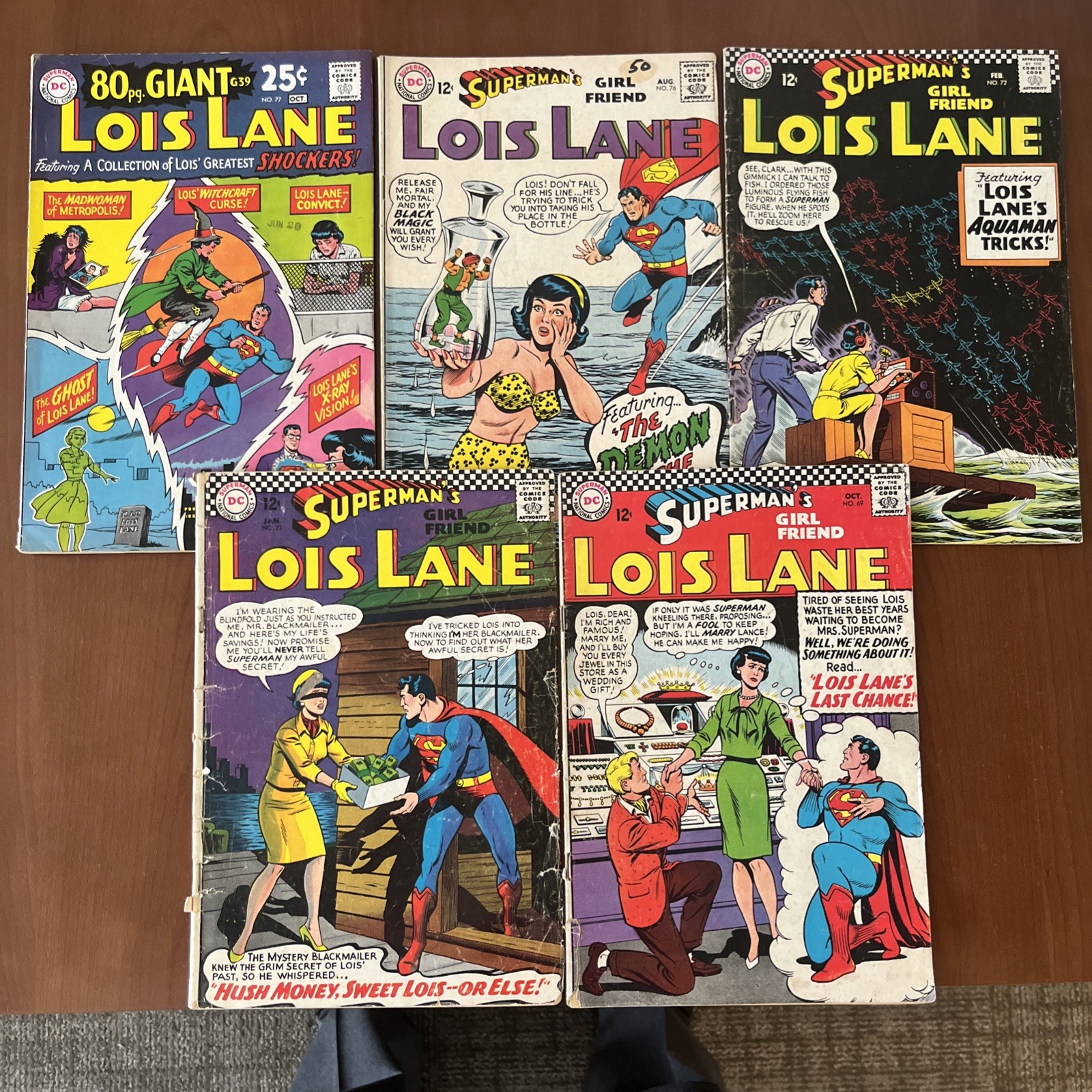 Superman's Girl Friend Lois Lane #69, 71, 72, 76, 77 Mid Grade. C Pix, Notes Superman's Girl Friend Lois Lane #69, 71, 72, 76, 77 Mid Grade. C Pix, Notes
