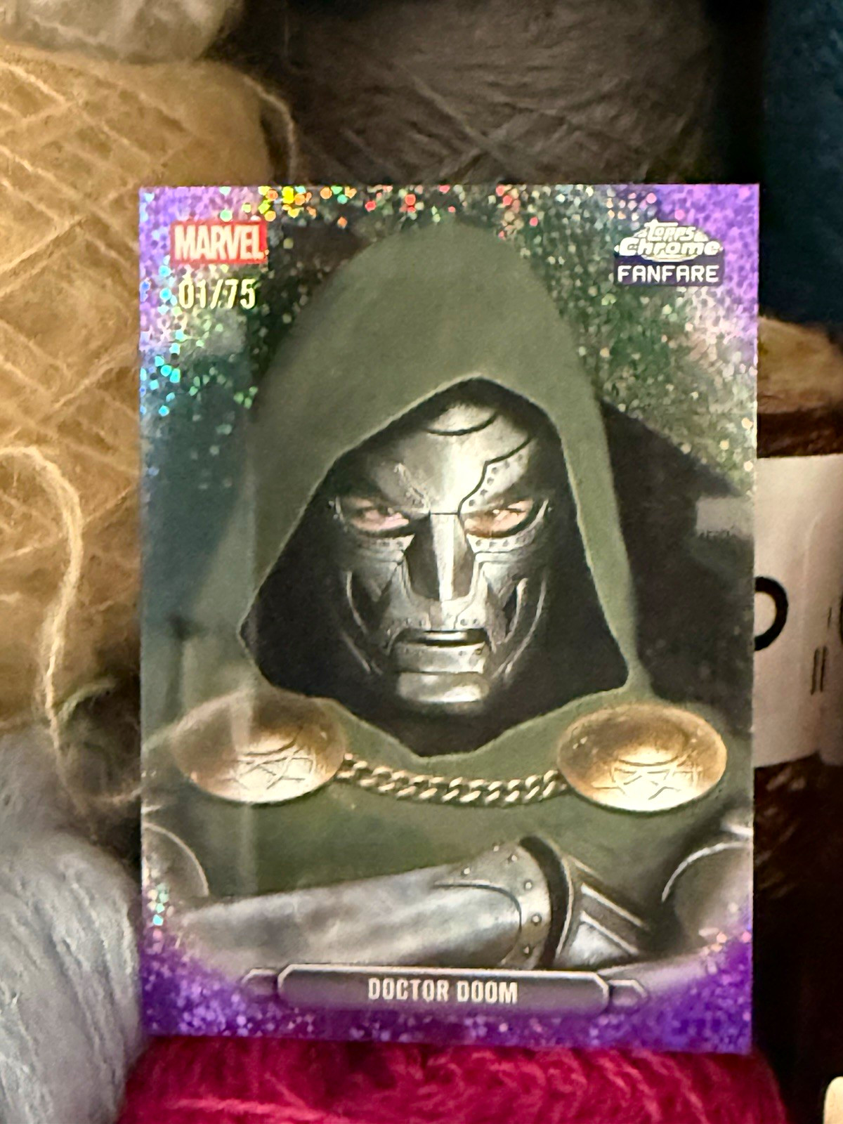Topps 2026 Chrome Marvel Comics Doctor Doom Fanfare FF-13 01/75  First On Print