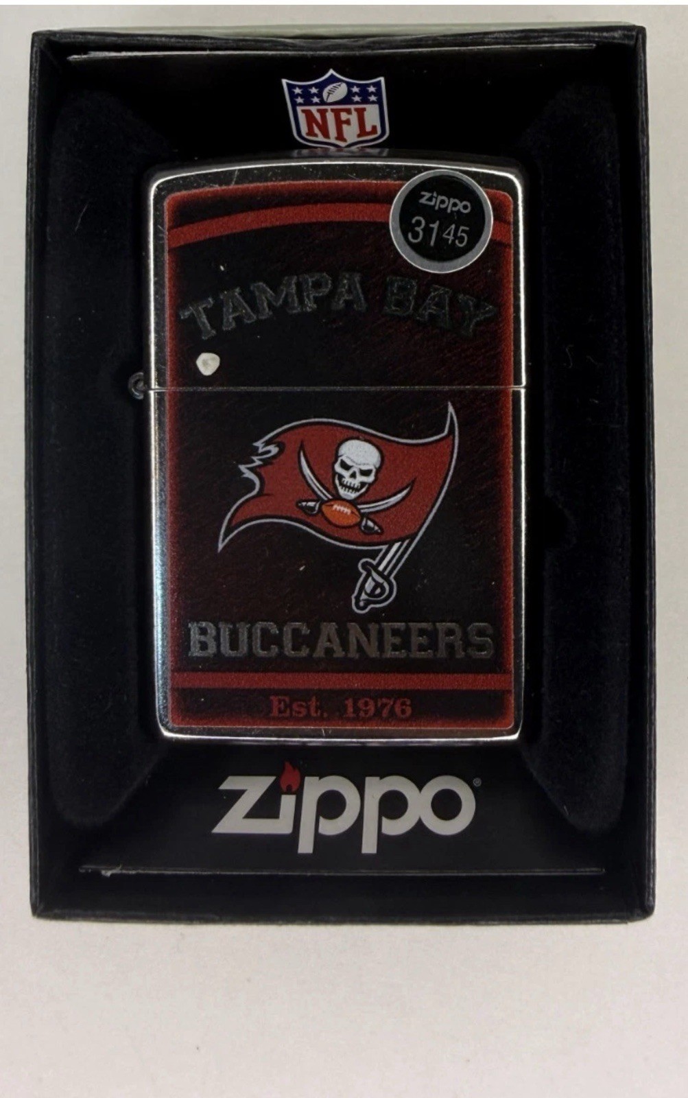 Tampa Bay Buccaneers Est 1976 NFL 29961 Chrome Zippo Lighter NEW