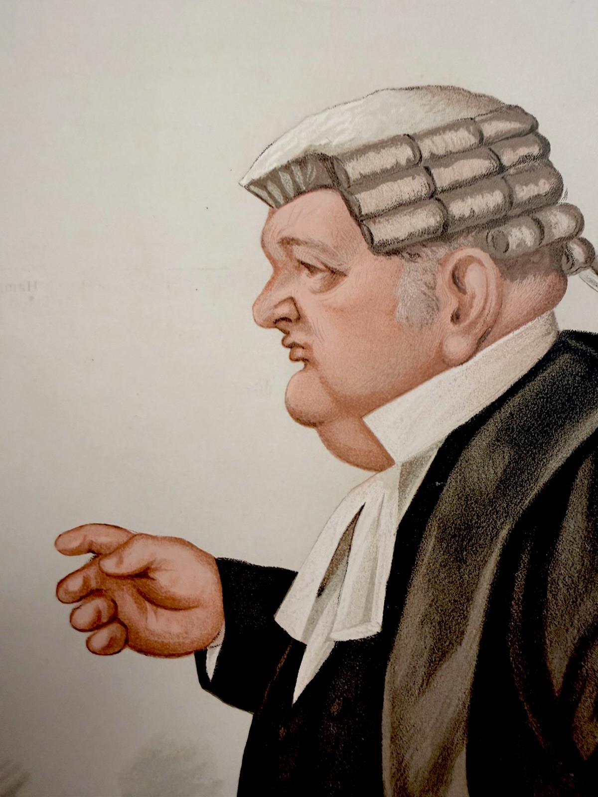 LAWYER BENCHER BARRISTER IRISHMAN QUEENS COUNSELLOR 1885 VANITY FAIR CARICATURE