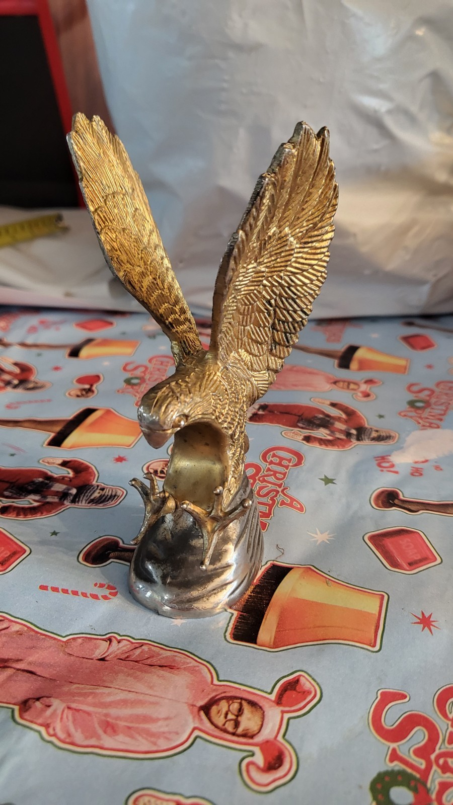 Vintage Small EAGLE BIRD Brass Metal Statue Wings Spread In Motion Figure Flying Vintage Small EAGLE BIRD Brass Metal Statue Wings Spread In Motion Figure Flying