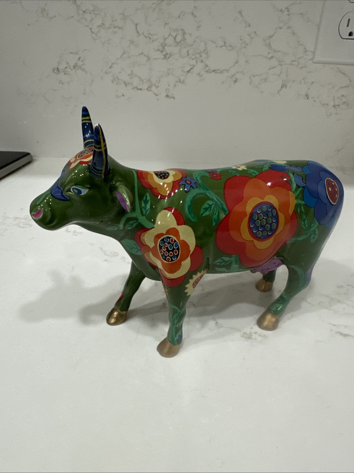 Cow Parade Figurine 9200 La Vache Effleure Y2K 2001 No Box