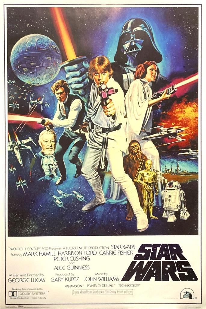 Star Wars A New Hope Poster Large: 24x36 Episode IV Style C Epic Space Movie New