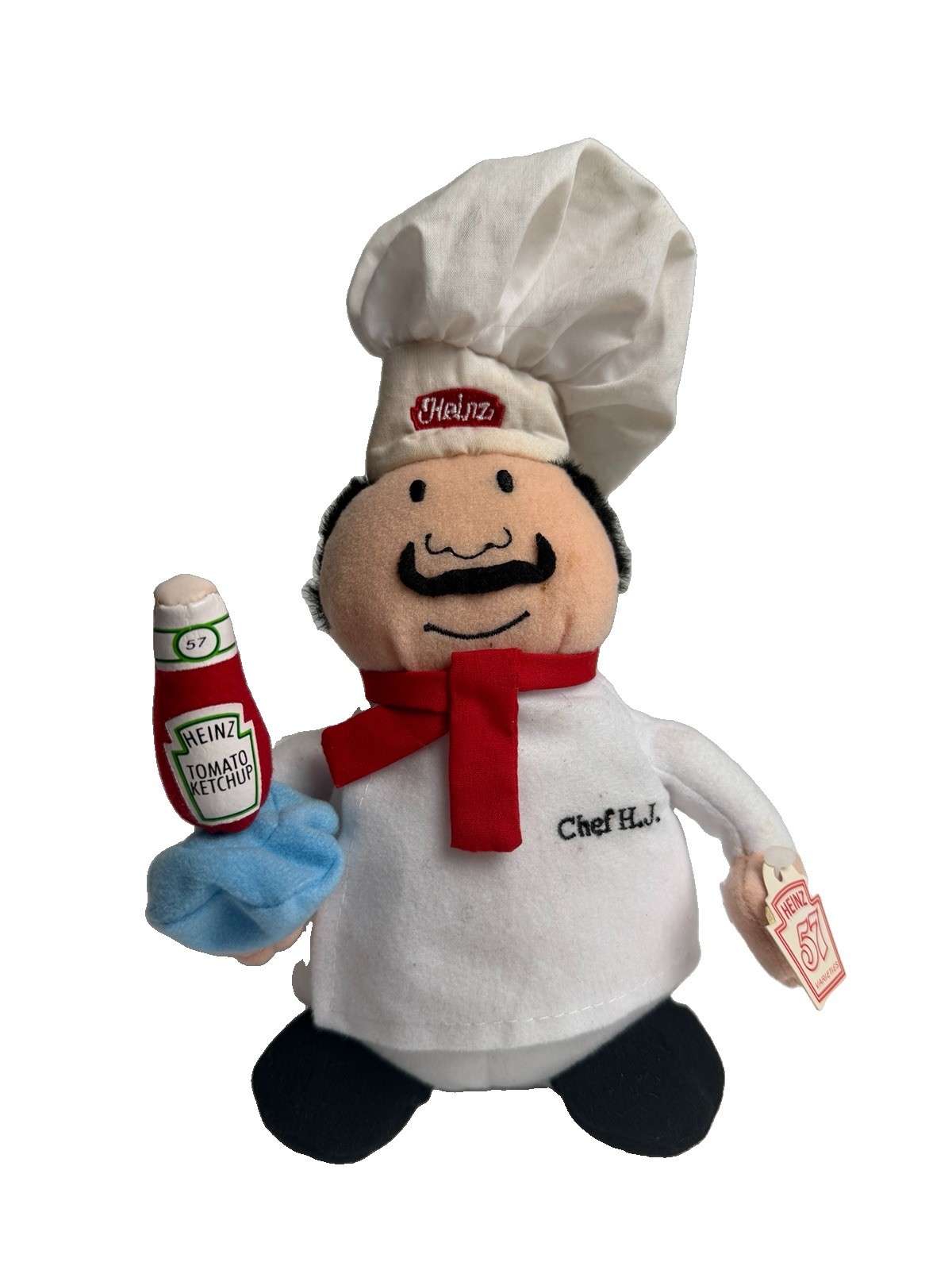 Vintage Heinz Tomato Ketchup 57 Chef HJ Plushy Advert Promo Beanie Collectible Vintage Heinz Tomato Ketchup 57 Chef HJ Plushy Advert Promo Beanie Collectible