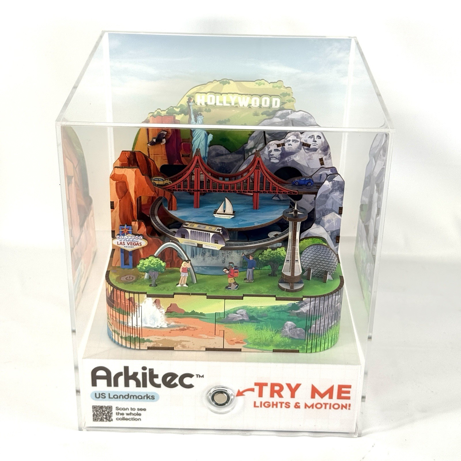 Arkitec 3-D Models US Landmarks Store Display Lights Motion Walmart Demo WORKS