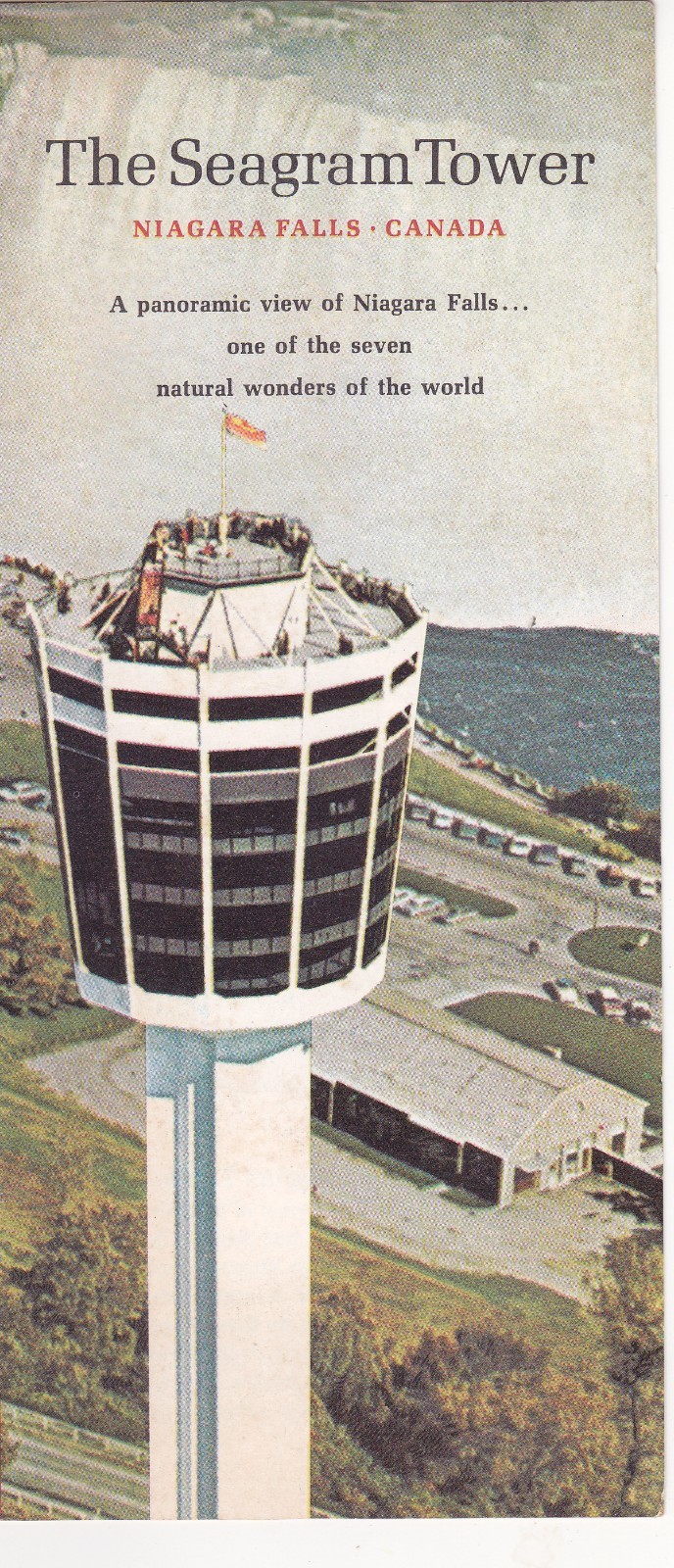 c1960 The Seagram Tower Niagara Falls Canada Brochure