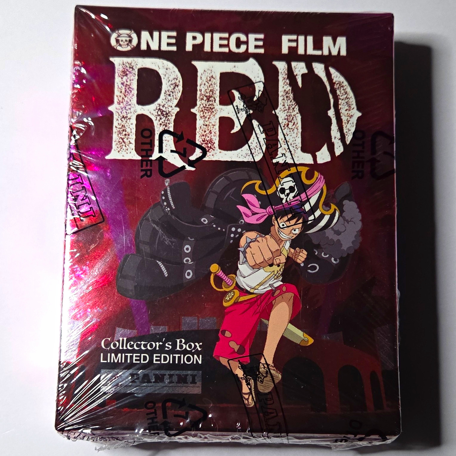 2022 Panini One Piece Movie Red Collector\'s Box Limited Edition Monkey D. Luffy 2022 Panini One Piece Movie Red Collector\'s Box Limited Edition Monkey D. Luffy