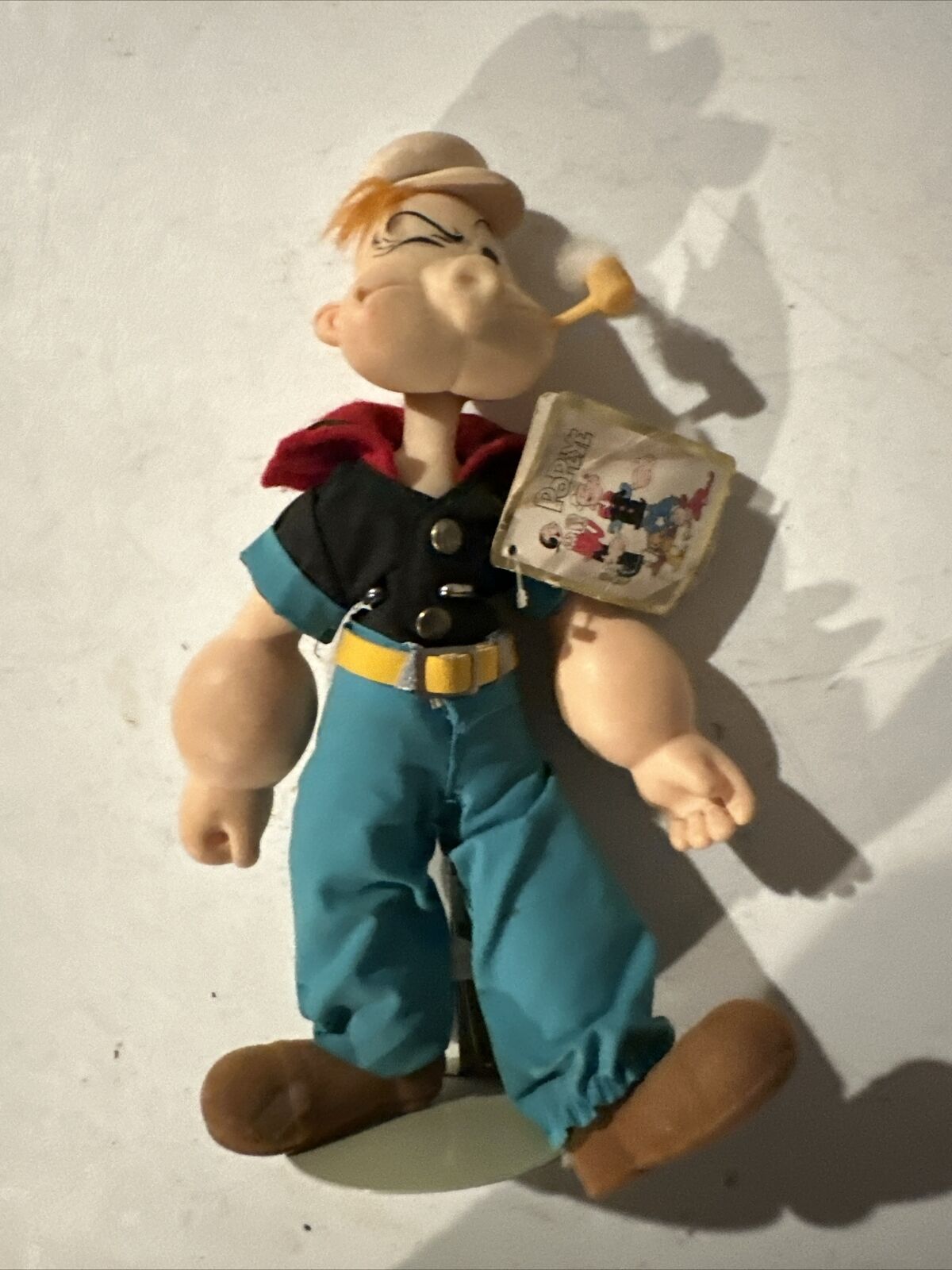 20” Vintage Doll Popeye Plush And Plastic With Pipe Presents Hamilton Gifts 1985