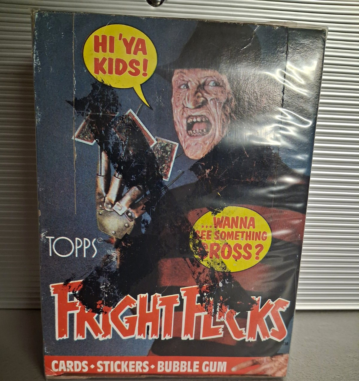 Vintage 1988 Topps Fright Flicks 36 Pack Wax Box Horror Vintage 1988 Topps Fright Flicks 36 Pack Wax Box Horror