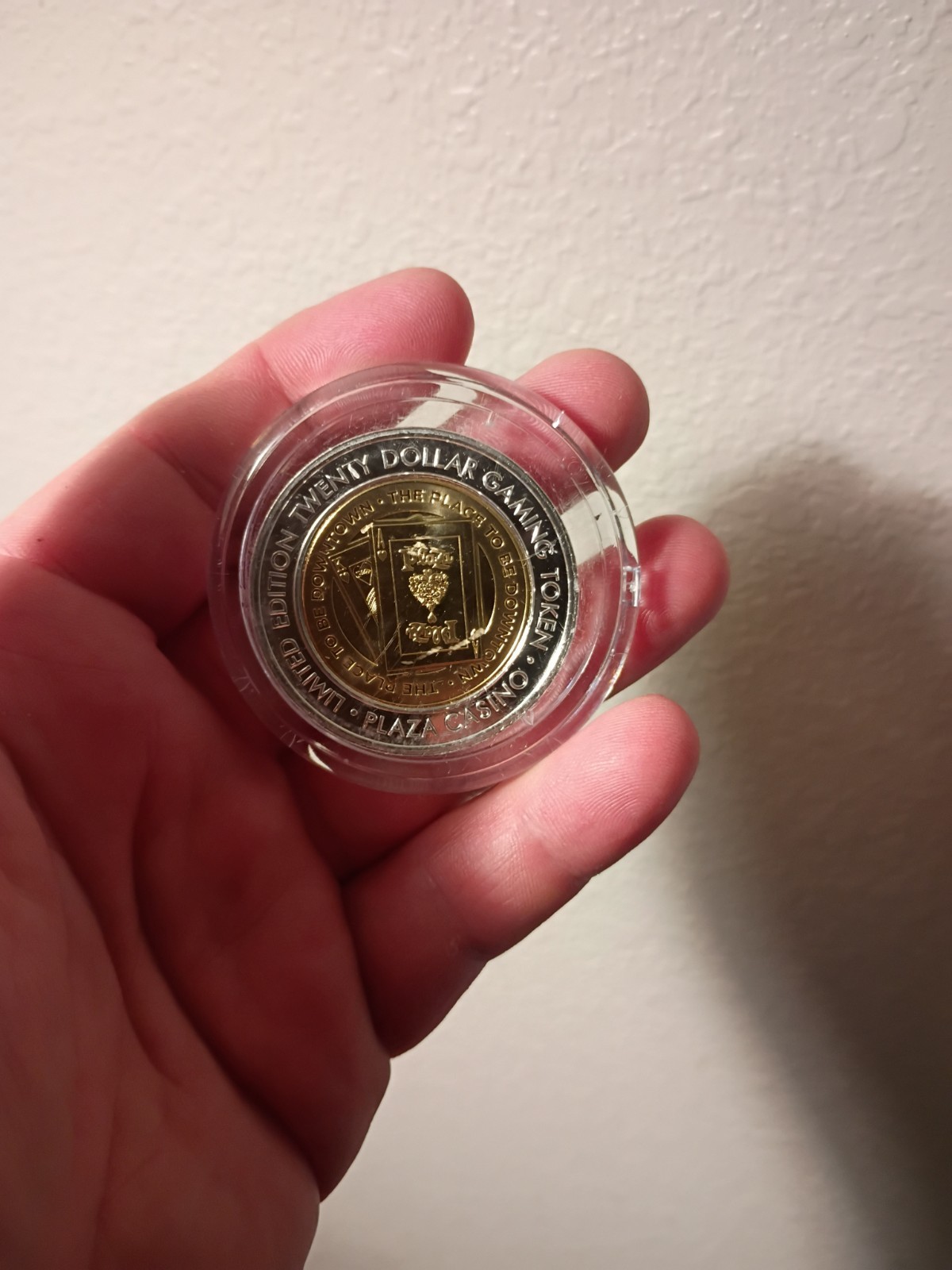 Plaza Las Vegas Casino June 2026 Silver Strike $20 Token AK of Hearts Cards Clad