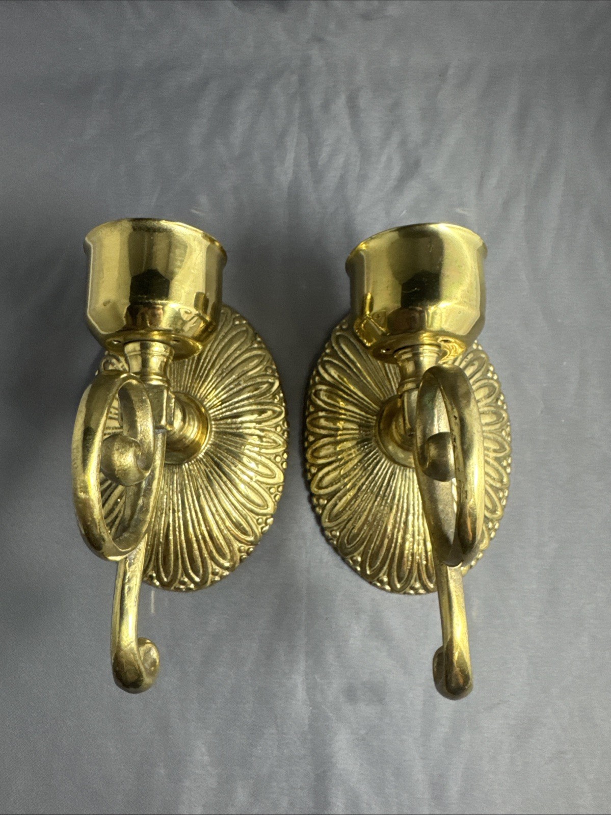 vintage Victorian-style brass candle wall sconces vintage Victorian-style brass candle wall sconces