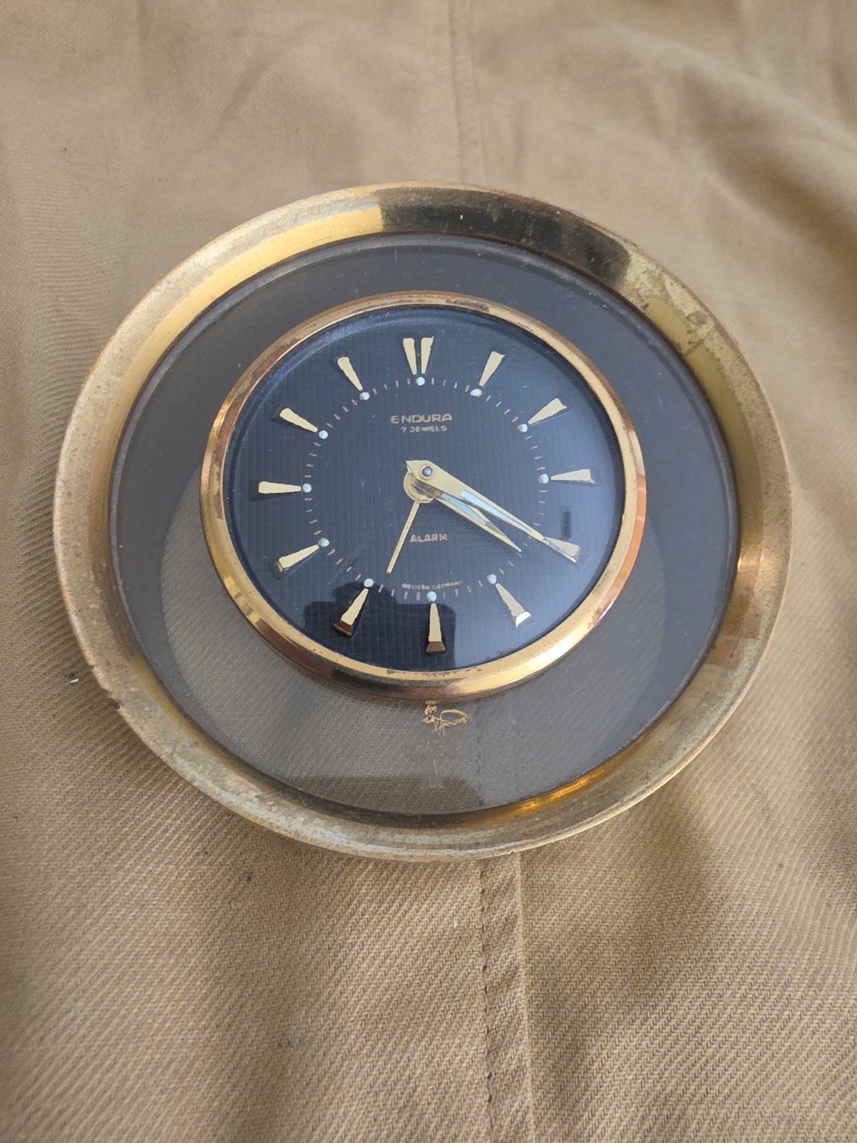 VINTAGE 1950S -1960S ENDURA DESK ALARM CLOCK