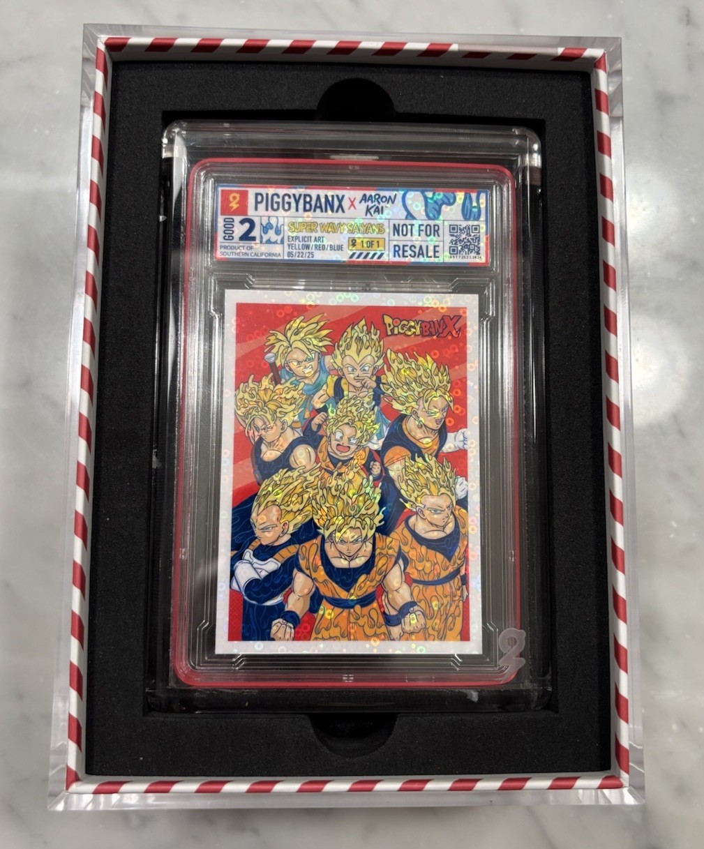 Piggy Banx 1/1 Wavy Aaron Kai Edition Super Wavy Saiyans Piggybanx