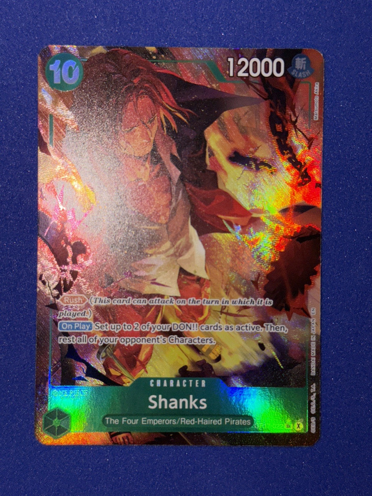 One Piece TCG Shanks Op17-022 Super Rare Alt Art Near Mint English