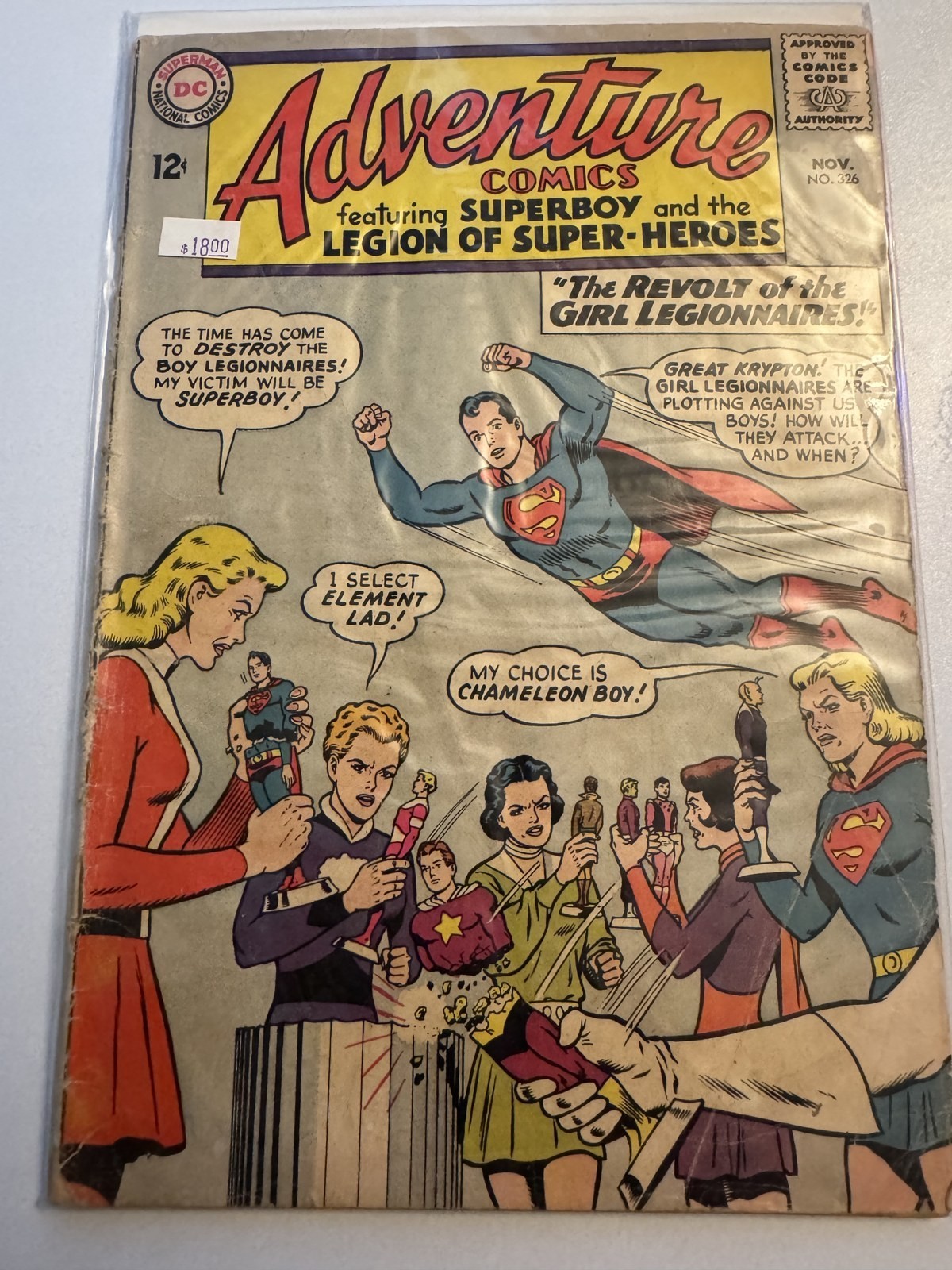 Adventure Comics #350 (1966) Revolt of the Girl Legionnaires Silver Age DC VG