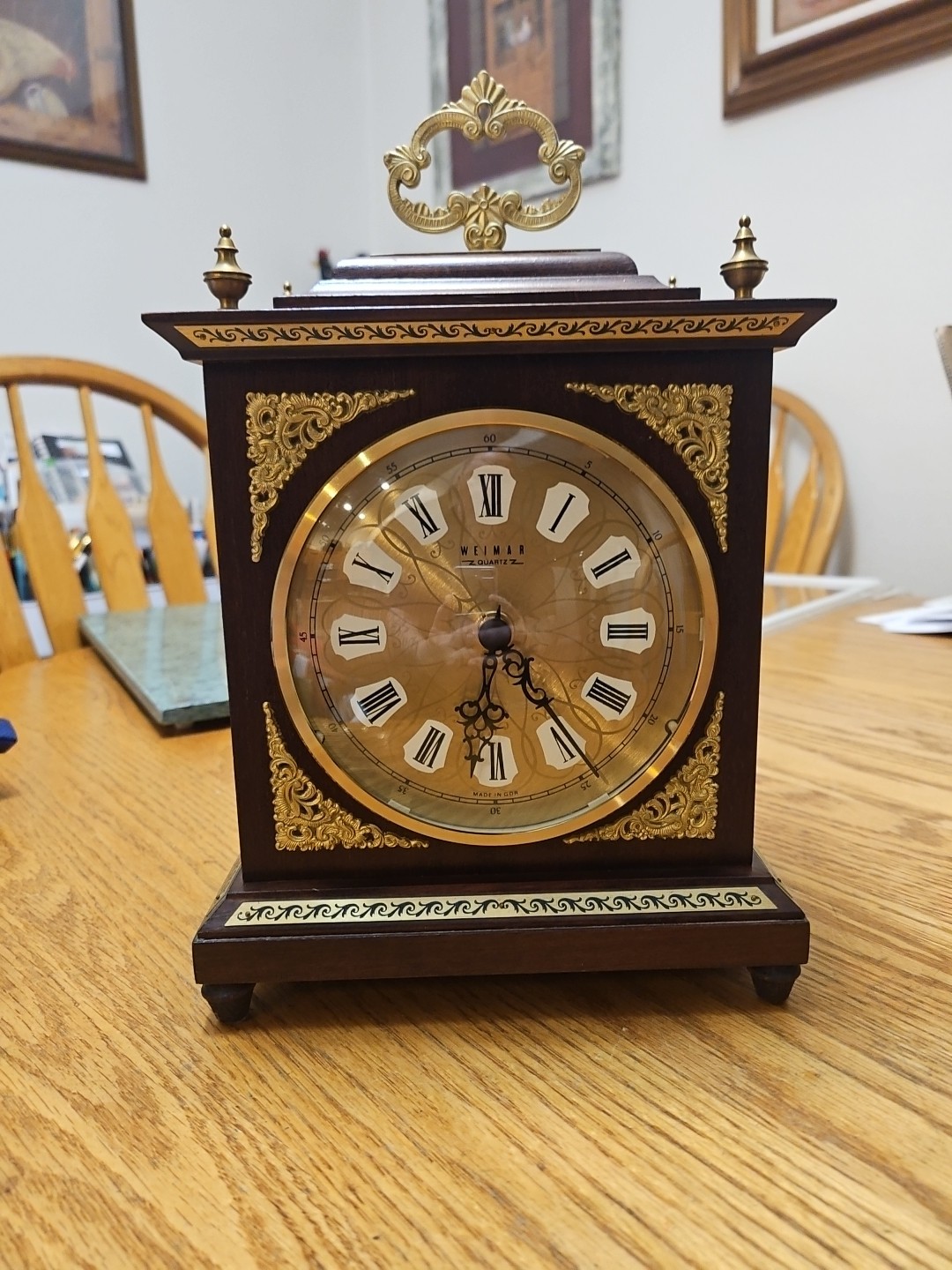 Vintage Weimar Clock German Democratic Republic (East Germany) Quartz Mantle Vintage Weimar Clock German Democratic Republic (East Germany) Quartz Mantle