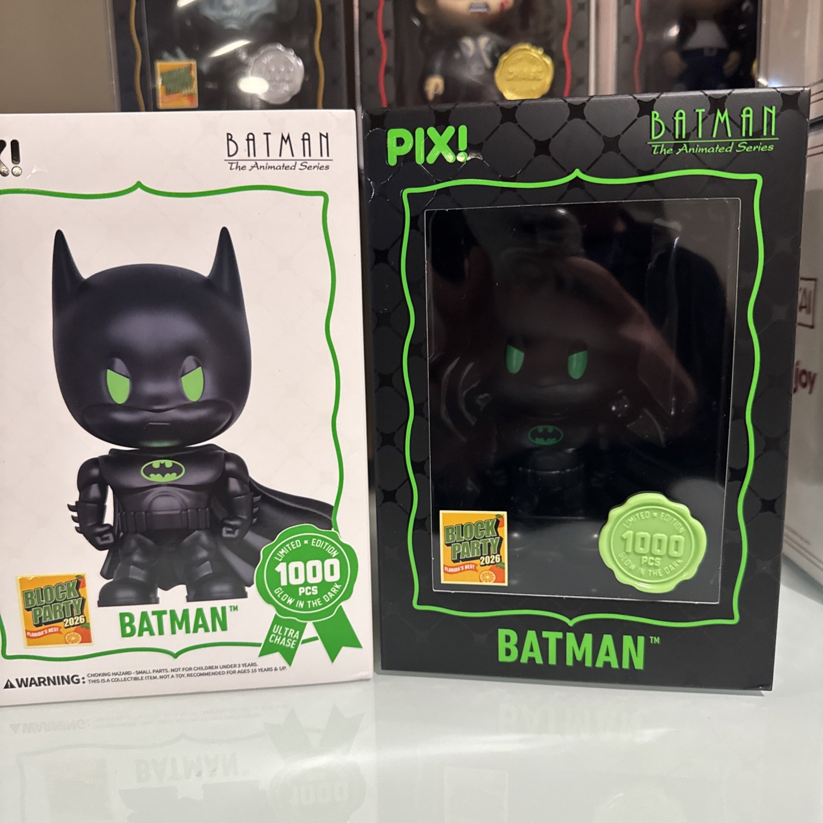 Thrilljoy Pix Batman MegaCon 2026 Exclusive LE1000 Glow In Dark Eyes Block Party Thrilljoy Pix Batman MegaCon 2026 Exclusive LE1000 Glow In Dark Eyes Block Party