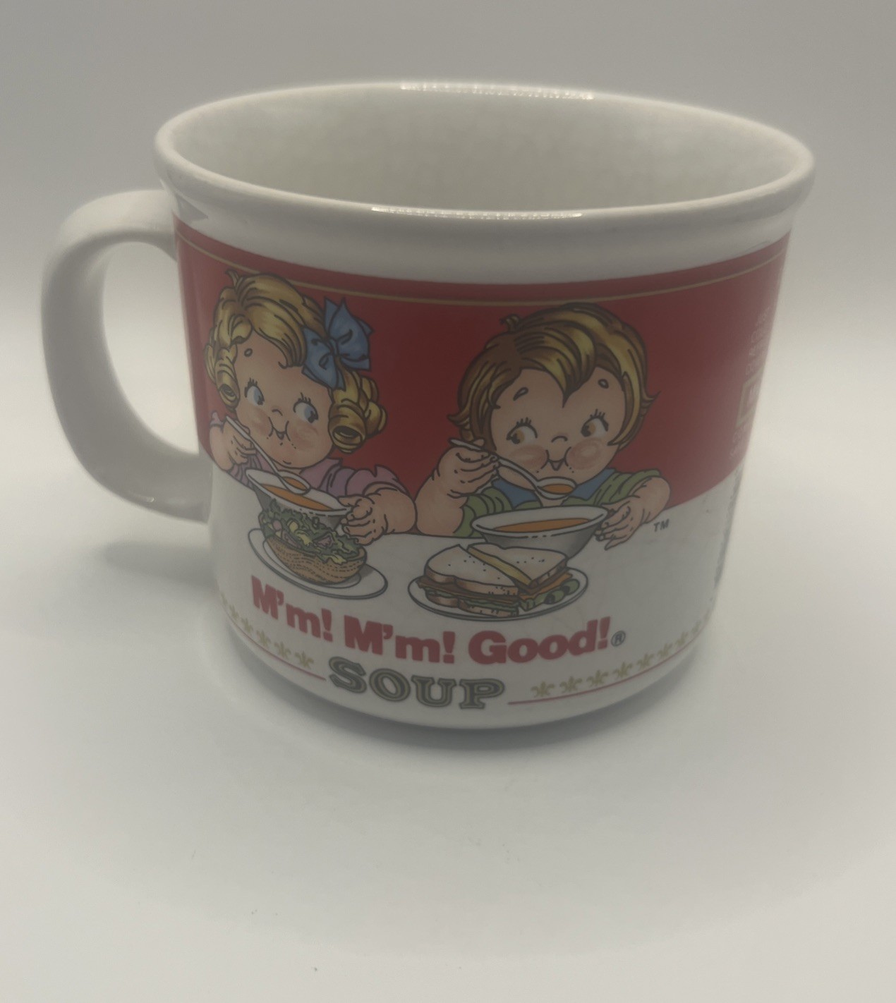 Vintage 1989 Campbell\'s Soup Mm Mm Good Soup 14oz Cup Bowl Coffee Mug Westwood