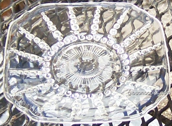 Federal Glass Columbia Pattern Clear Saucer Vintage Tableware