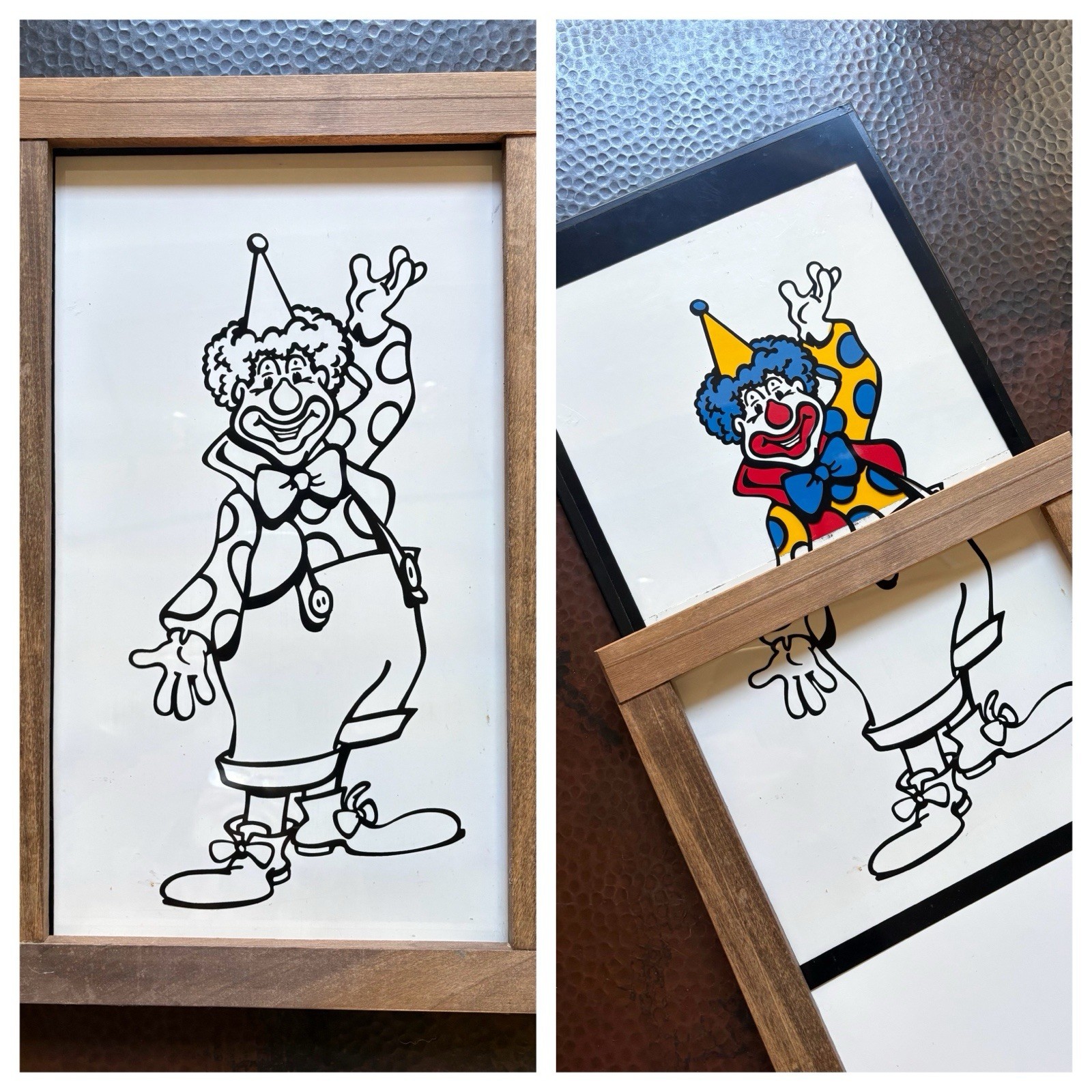 Rare Vintage Magic Trick – Black & White Clown Picture Changes to Color – 18