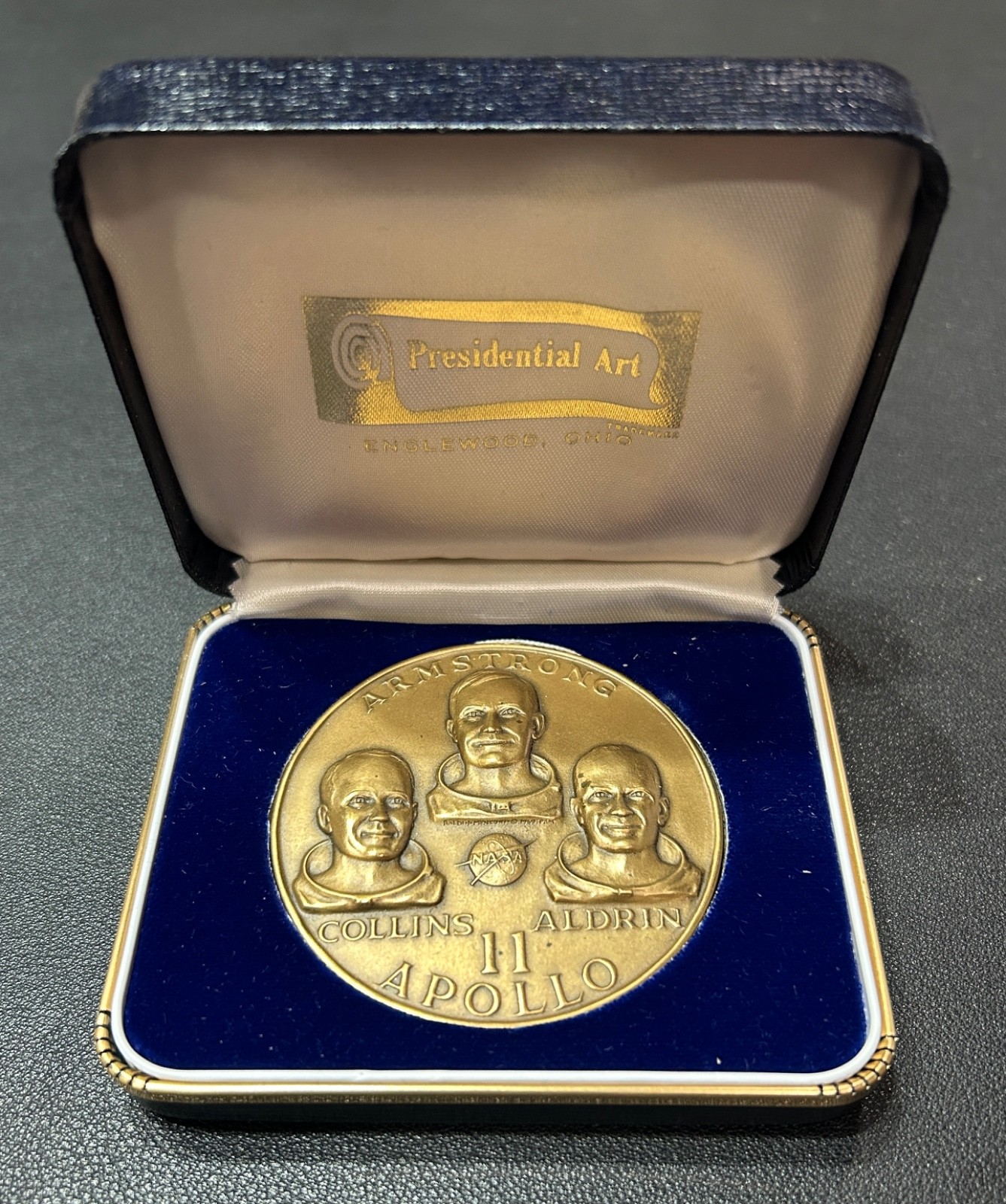 VTG Apollo 11 Lunar Landing Bronze Medallion 2.5\