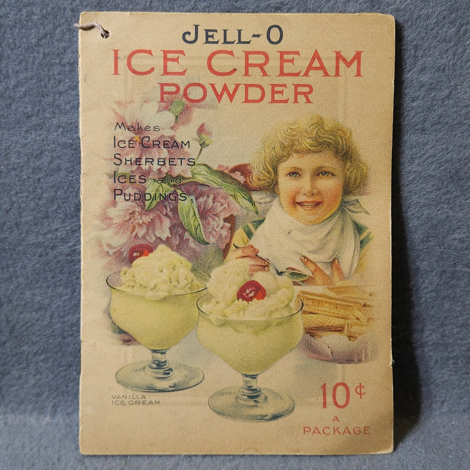 Vintage Jell-O Ice Cream Powder Recipe Booklet Advertising Era Food Vintage Jell-O Ice Cream Powder Recipe Booklet Advertising Era Food