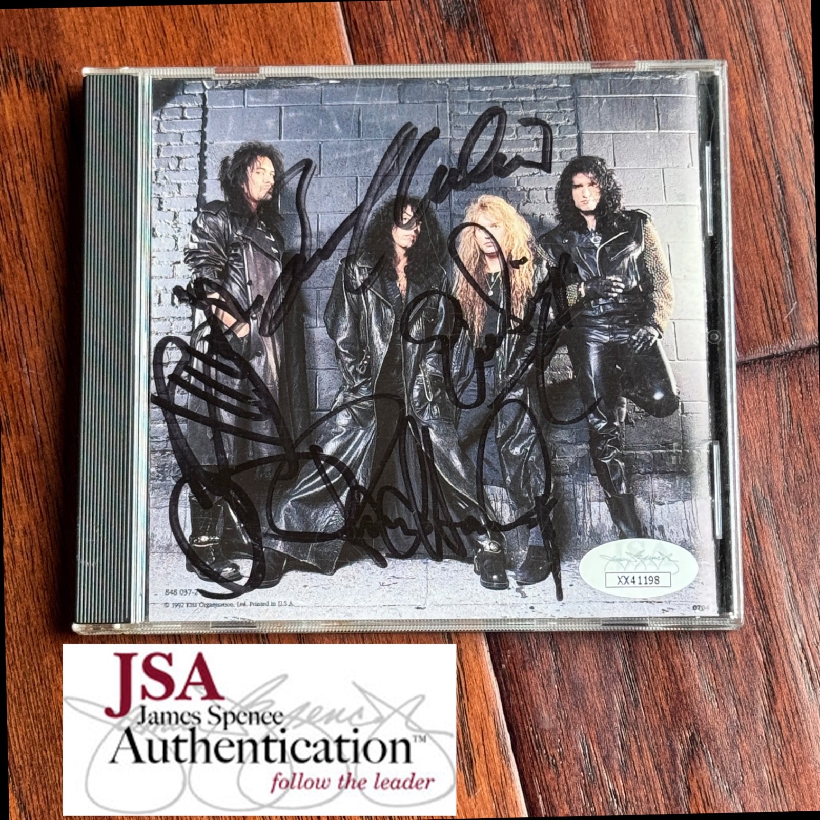 KISS Autograph 4x BAND Signed REVENGE CD * GENE SIMMONS PAUL STANLEY * JSA