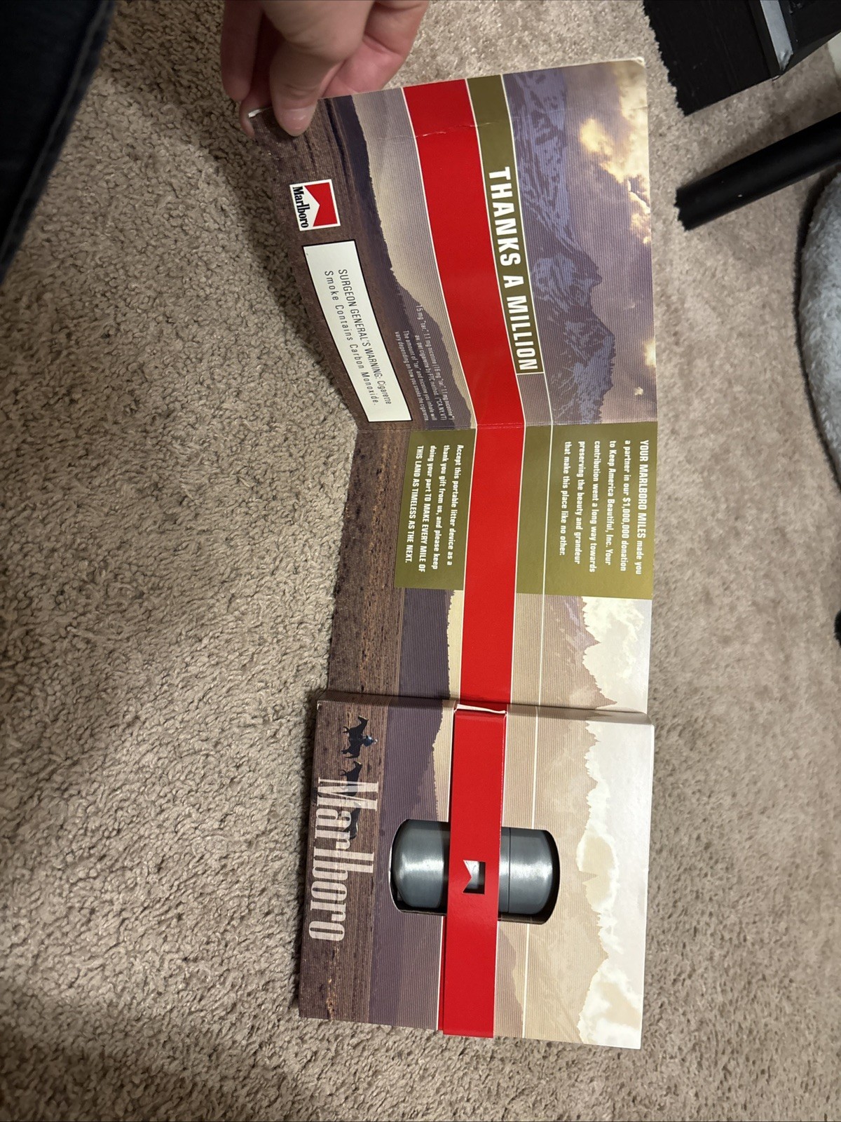 2007 Marlboro Portable Cigarette Litter Device; NIB; Metal Alloy; 2007 Marlboro Portable Cigarette Litter Device; NIB; Metal Alloy;