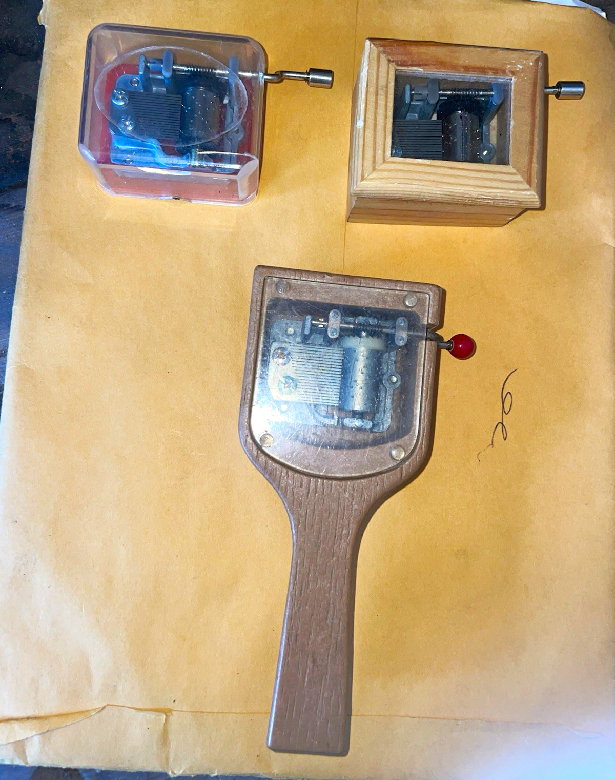 Vintage Lot Of 3 Creative Playthings Hand Crank Music Boxes in working Condition Vintage Lot Of 3 Creative Playthings Hand Crank Music Boxes in working Condition
